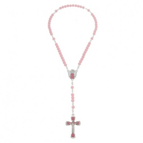 TERCO INF. ANJO DA GUARDA ROSA EM METAL