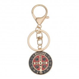 CHAVEIRO DE SAO BENTO COM MOSQUETE DOURADO