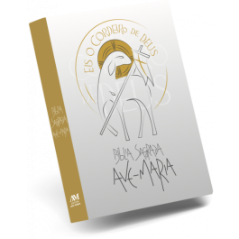 BIBLIA SAGRADA AVE-MARIA - EIS O CORDEIRO DE DEUS - BRANCA