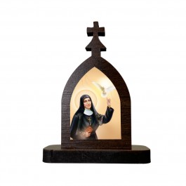 Mini Capela Santa Elena Guerra 2025 Marrom 7 Cm