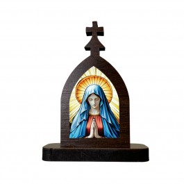 Mini Capela NS Pentecostes 2025 Marrom 7 Cm
