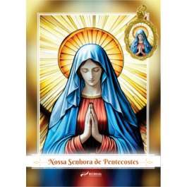 Medalha Nossa  Senhora  Pentecostes 2025 com santinho