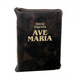 Bíblia Ave Maria Zíper Bolso